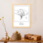 Lámina mapa de la ciudad Bali estilo nordico en blanco y negro.-Artwork-Nacnic-Nacnic Estudio SL