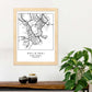 Lámina mapa de la ciudad Helsinki estilo nordico en blanco y negro.-Artwork-Nacnic-Nacnic Estudio SL