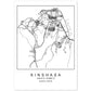 Lámina mapa de la ciudad Kinshasa estilo nordico en blanco y negro.-Artwork-Nacnic-A4-Sin marco-Nacnic Estudio SL