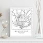 Lámina mapa de la ciudad Montevideo estilo nordico en blanco y negro.-Artwork-Nacnic-Nacnic Estudio SL