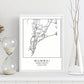 Lámina mapa de la ciudad Mumbai estilo nordico en blanco y negro.-Artwork-Nacnic-Nacnic Estudio SL