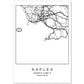Lámina mapa de la ciudad Naples estilo nordico en blanco y negro.-Artwork-Nacnic-A4-Sin marco-Nacnic Estudio SL
