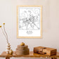 Lámina mapa de la ciudad Riga estilo nordico en blanco y negro.-Artwork-Nacnic-Nacnic Estudio SL