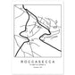 Lámina mapa de la ciudad Roccasecca estilo nordico en blanco y negro.-Artwork-Nacnic-A4-Sin marco-Nacnic Estudio SL