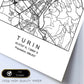 Lámina Mapa de la Ciudad Turin Estilo nordico en Blanco y negro.-Artwork-Nacnic-Nacnic Estudio SL