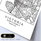 Lámina Mapa de la Ciudad Victoria Estilo nordico en Blanco y negro.-Artwork-Nacnic-Nacnic Estudio SL
