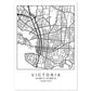 Lámina Mapa de la Ciudad Victoria Estilo nordico en Blanco y negro.-Artwork-Nacnic-A4-Sin marco-Nacnic Estudio SL