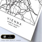 Lámina mapa de la ciudad Vienna estilo nordico en blanco y negro.-Artwork-Nacnic-Nacnic Estudio SL