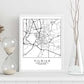 Lámina Mapa de la Ciudad Vilnius Estilo nordico en Blanco y negro.-Artwork-Nacnic-Nacnic Estudio SL
