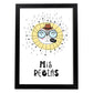 Lámina Mis reglas poster educacional-Artwork-Nacnic-A4-Marco Negro-Nacnic Estudio SL