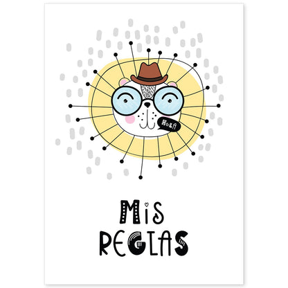 Lámina Mis reglas poster educacional-Artwork-Nacnic-A4-Sin marco-Nacnic Estudio SL