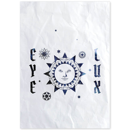 Lámina Ojo illuminati. Pósters con ilustraciones de magia y el mundo de lo oculto.-Artwork-Nacnic-A4-Sin marco-Nacnic Estudio SL