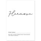 Lámina Palabra Hermosa Lámina nordicas blanco y negro. Poster 250 gr.-Artwork-Nacnic-A4-Sin marco-Nacnic Estudio SL