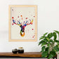 Lámina para enmarcar Ciervo Estilo Acuarela. Poster con imágen de Ciervo en . Decoración de hogar-Artwork-Nacnic-Nacnic Estudio SL
