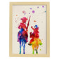 Lámina para enmarcar "Don Quijote". Nacnic. Láminas a estilo acuarela. alta calidad.-Artwork-Nacnic-A3-Marco Madera clara-Nacnic Estudio SL