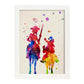 Lámina para enmarcar "Don Quijote". Nacnic. Láminas a estilo acuarela. alta calidad.-Artwork-Nacnic-A4-Marco Blanco-Nacnic Estudio SL