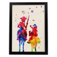Lámina para enmarcar "Don Quijote". Nacnic. Láminas a estilo acuarela. alta calidad.-Artwork-Nacnic-A4-Marco Negro-Nacnic Estudio SL