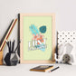 Lámina Perdido en el paraíso. Pósters con ilustraciones florales en tonos pastel.-Artwork-Nacnic-Nacnic Estudio SL