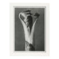 Lámina Planta blanco y negro 35. Pósters con ilustraciones de flores y plantas en tonos grises.-Artwork-Nacnic-A4-Marco Blanco-Nacnic Estudio SL