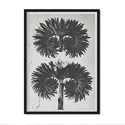 Lámina Planta blanco y negro 42. Pósters con ilustraciones de flores y plantas en tonos grises.-Artwork-Nacnic-Nacnic Estudio SL