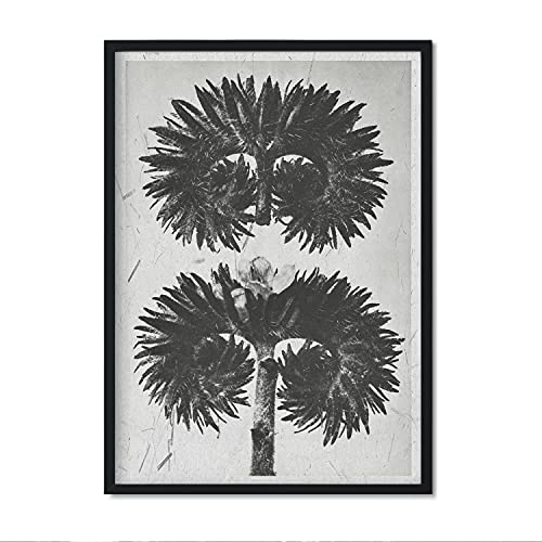 Lámina Planta blanco y negro 42. Pósters con ilustraciones de flores y plantas en tonos grises.-Artwork-Nacnic-Nacnic Estudio SL