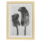 Lámina Planta blanco y negro 59. Pósters con ilustraciones de flores y plantas en tonos grises.-Artwork-Nacnic-A3-Marco Madera clara-Nacnic Estudio SL