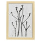 Lámina Planta blanco y negro 63. Pósters con ilustraciones de flores y plantas en tonos grises.-Artwork-Nacnic-A4-Marco Madera clara-Nacnic Estudio SL