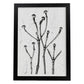 Lámina Planta blanco y negro 63. Pósters con ilustraciones de flores y plantas en tonos grises.-Artwork-Nacnic-A4-Marco Negro-Nacnic Estudio SL