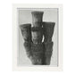 Lámina Planta blanco y negro 66. Pósters con ilustraciones de flores y plantas en tonos grises.-Artwork-Nacnic-A3-Marco Blanco-Nacnic Estudio SL