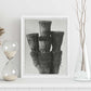Lámina Planta blanco y negro 66. Pósters con ilustraciones de flores y plantas en tonos grises.-Artwork-Nacnic-Nacnic Estudio SL