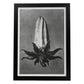 Lámina Planta blanco y negro 72. Pósters con ilustraciones de flores y plantas en tonos grises.-Artwork-Nacnic-A3-Marco Negro-Nacnic Estudio SL
