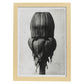 Lámina Planta blanco y negro 75. Pósters con ilustraciones de flores y plantas en tonos grises.-Artwork-Nacnic-A4-Marco Madera clara-Nacnic Estudio SL