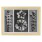 Lámina Planta blanco y negro 78. Pósters con ilustraciones de flores y plantas en tonos grises.-Artwork-Nacnic-A4-Marco Madera clara-Nacnic Estudio SL