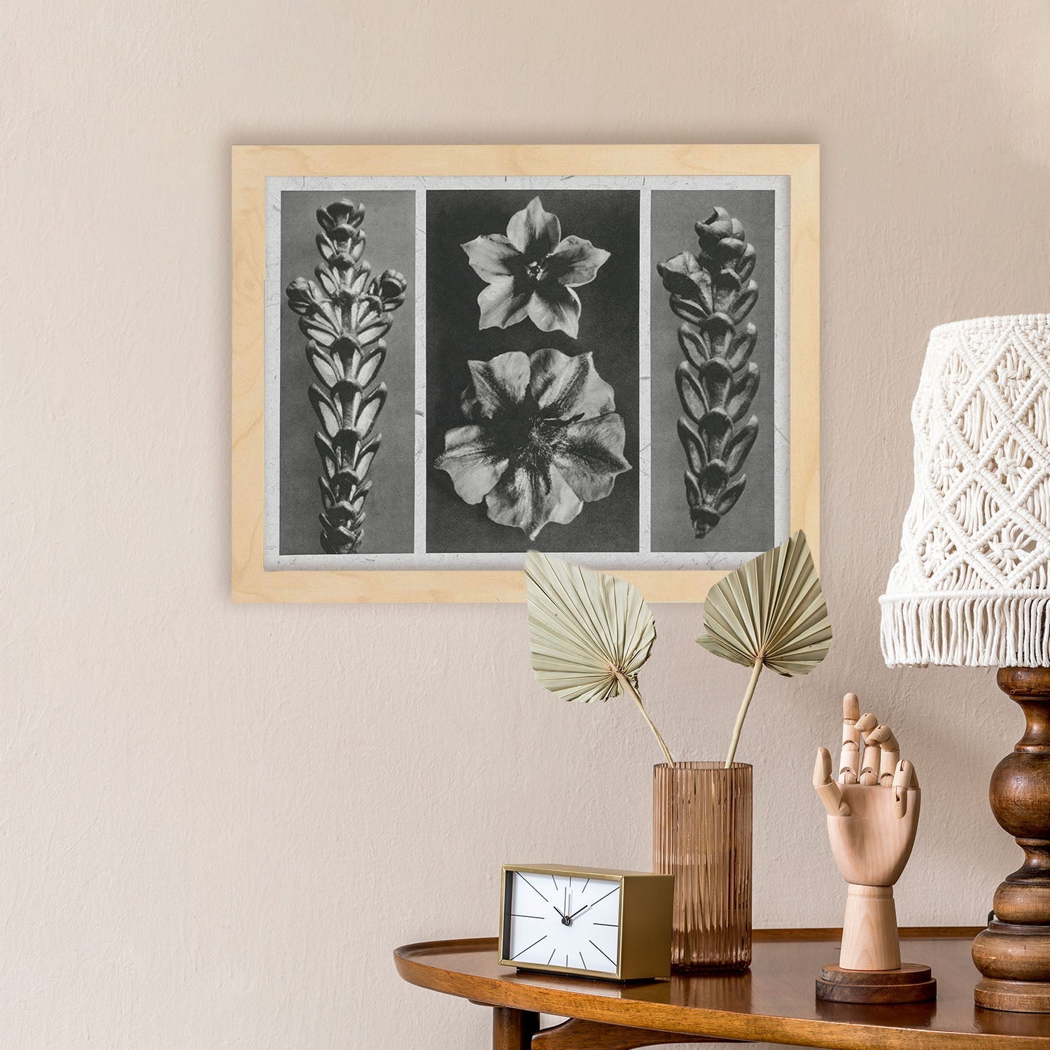 Lámina Planta blanco y negro 78. Pósters con ilustraciones de flores y plantas en tonos grises.-Artwork-Nacnic-Nacnic Estudio SL