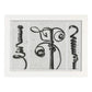 Lámina Planta blanco y negro 80. Pósters con ilustraciones de flores y plantas en tonos grises.-Artwork-Nacnic-A4-Marco Blanco-Nacnic Estudio SL
