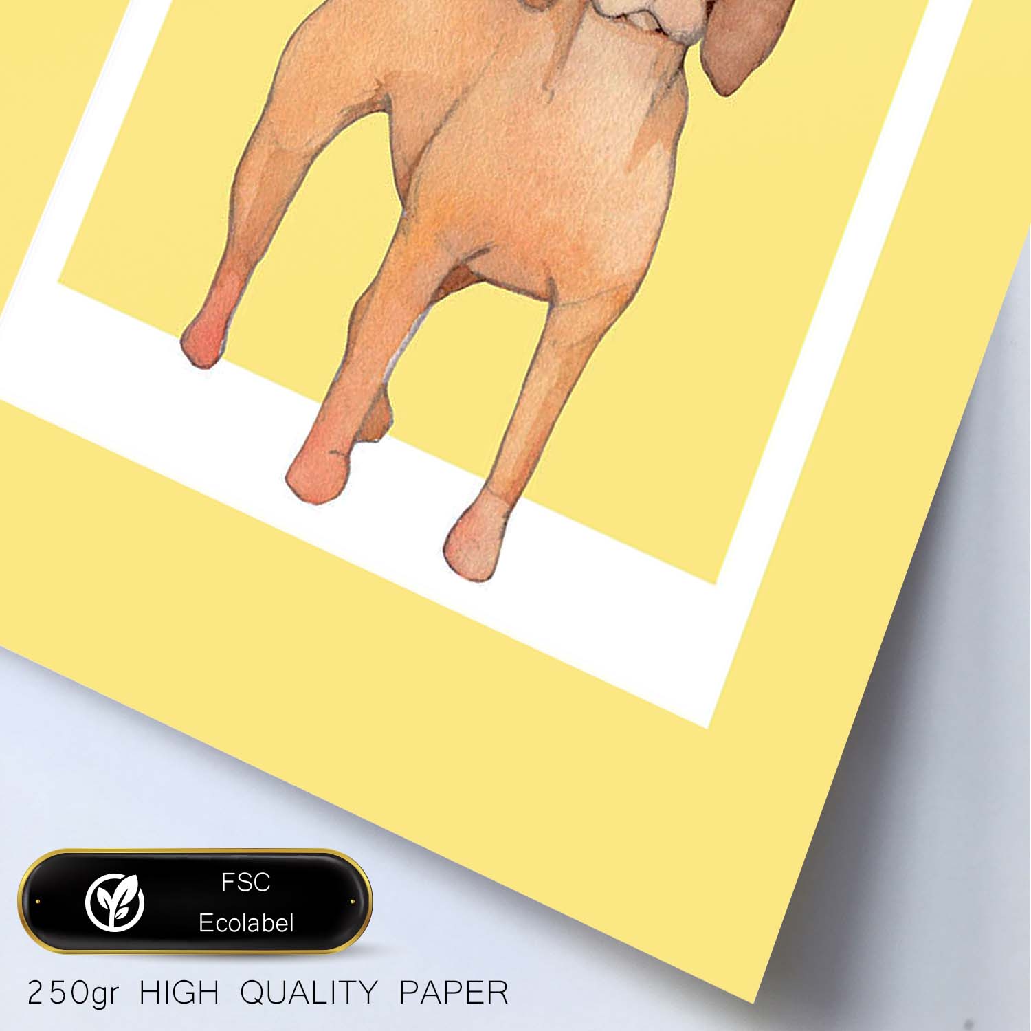 Lámina Pointer turco. Pósters con ilustraciones de razas de perro en tonos cálidos y pastel.-Artwork-Nacnic-Nacnic Estudio SL