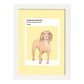 Lámina Pointer turco. Pósters con ilustraciones de razas de perro en tonos cálidos y pastel.-Artwork-Nacnic-A3-Marco Blanco-Nacnic Estudio SL