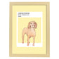Lámina Pointer turco. Pósters con ilustraciones de razas de perro en tonos cálidos y pastel.-Artwork-Nacnic-A4-Marco Madera clara-Nacnic Estudio SL