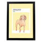 Lámina Pointer turco. Pósters con ilustraciones de razas de perro en tonos cálidos y pastel.-Artwork-Nacnic-A4-Marco Negro-Nacnic Estudio SL