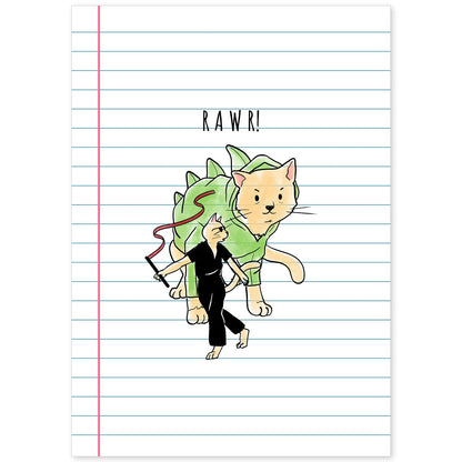 Lámina Rawr. Pósters con originales y divertidas referencias al cine.-Artwork-Nacnic-A4-Sin marco-Nacnic Estudio SL