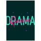 Lámina Reina del drama. Pósters con diseño de rótulo y mensajes motivacionales para el día a día.-Artwork-Nacnic-A4-Sin marco-Nacnic Estudio SL