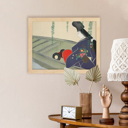 Lámina Rinpa 16. Pósters con llamativas ilustraciones Rinpa del artista japonés Kamisaka Sekka.-Artwork-Nacnic-Nacnic Estudio SL