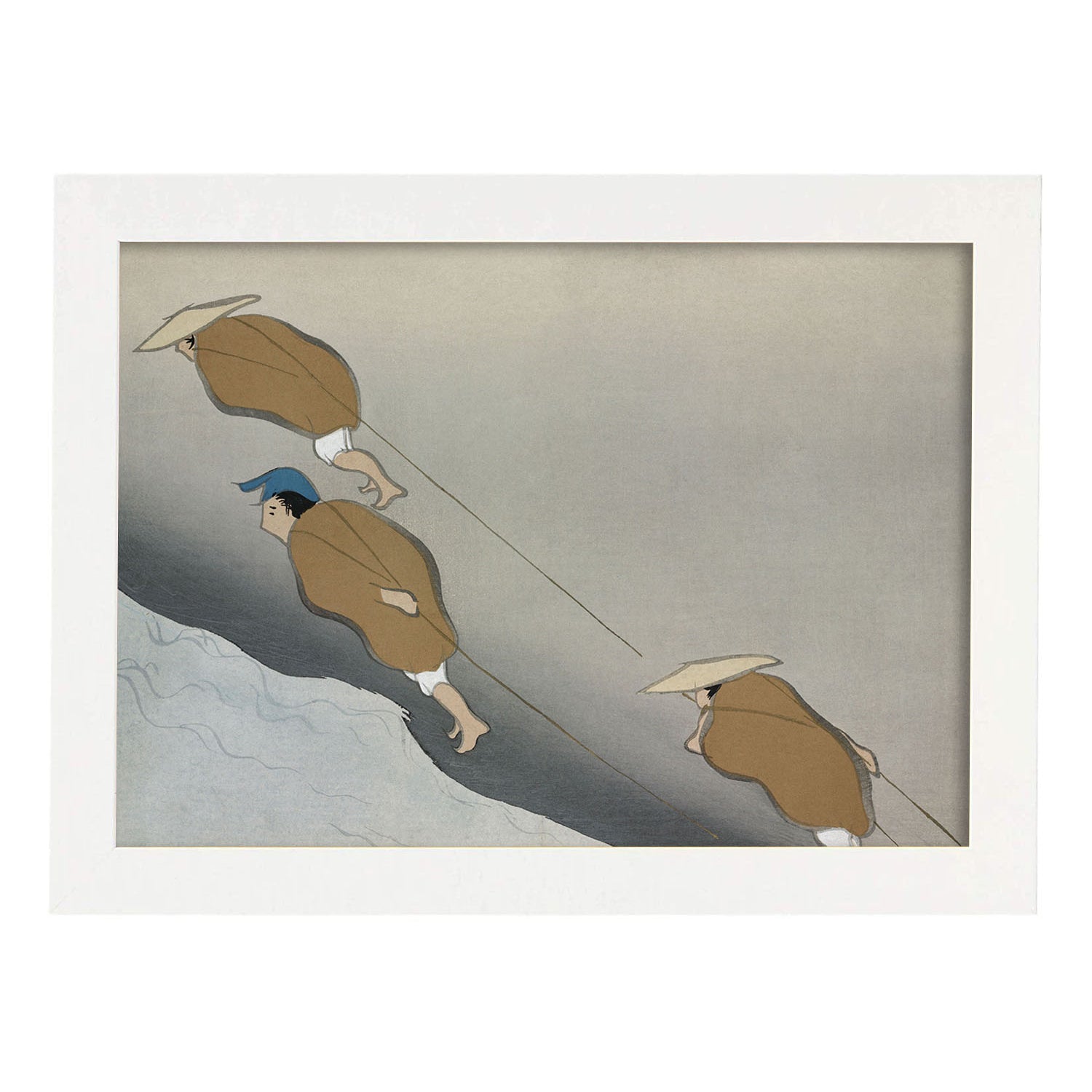 Lámina Rinpa 19. Pósters con llamativas ilustraciones Rinpa del artista japonés Kamisaka Sekka.-Artwork-Nacnic-A3-Marco Blanco-Nacnic Estudio SL