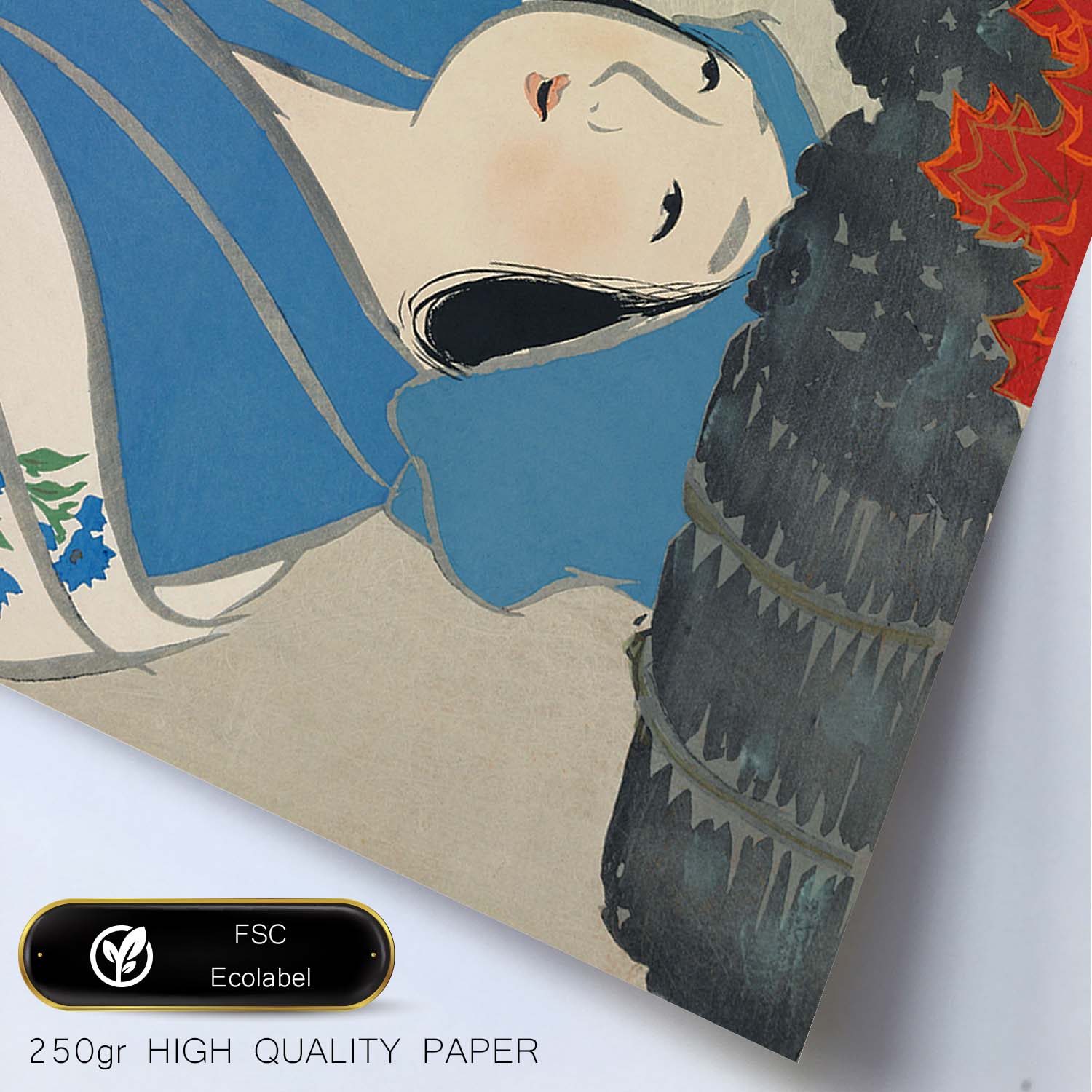 Lámina Rinpa 40. Pósters con llamativas ilustraciones Rinpa del artista japonés Kamisaka Sekka.-Artwork-Nacnic-Nacnic Estudio SL