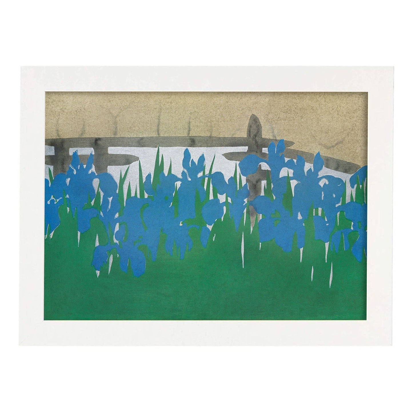 Lámina Rinpa 41. Pósters con llamativas ilustraciones Rinpa del artista japonés Kamisaka Sekka.-Artwork-Nacnic-A3-Marco Blanco-Nacnic Estudio SL
