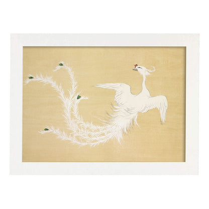 Lámina Rinpa 43. Pósters con llamativas ilustraciones Rinpa del artista japonés Kamisaka Sekka.-Artwork-Nacnic-A4-Marco Blanco-Nacnic Estudio SL