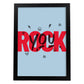 Lámina Rock. Pósters con diseño de rótulo y mensajes motivacionales para el día a día.-Artwork-Nacnic-A4-Marco Negro-Nacnic Estudio SL