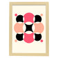 Lámina Rosa 11. Pósters con ilustraciones abstractas en estilo geométrico. Tonos rosados y pastel.-Artwork-Nacnic-A4-Marco Madera clara-Nacnic Estudio SL