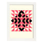 Lámina Rosa 13. Pósters con ilustraciones abstractas en estilo geométrico. Tonos rosados y pastel.-Artwork-Nacnic-A3-Marco Blanco-Nacnic Estudio SL
