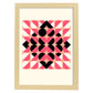 Lámina Rosa 13. Pósters con ilustraciones abstractas en estilo geométrico. Tonos rosados y pastel.-Artwork-Nacnic-A4-Marco Madera clara-Nacnic Estudio SL
